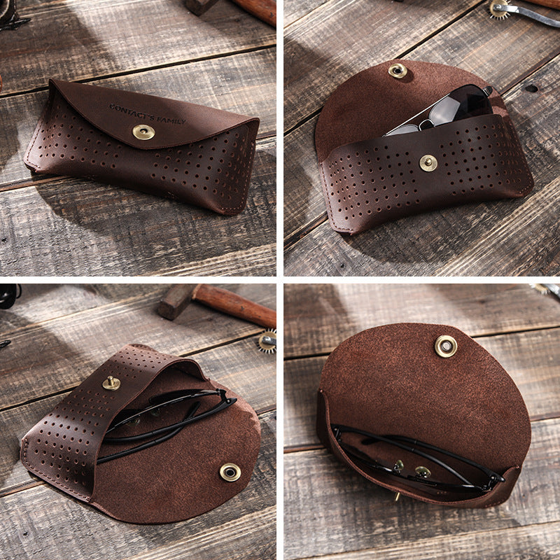 Leather Eyeglasses Pouch