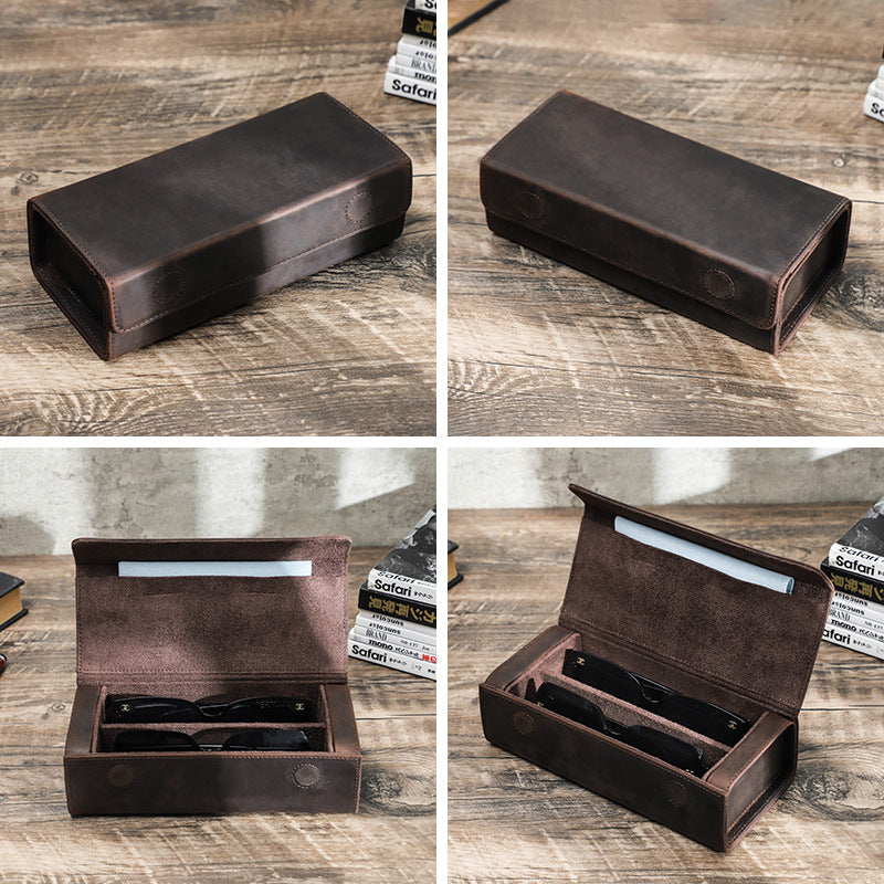 Leather Glasses Case for Two Pairs