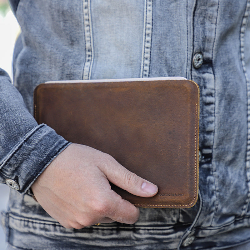 Horizontal leather iPad mini sleeve 