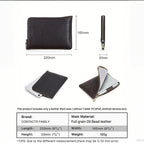 leather iPad mini pouch