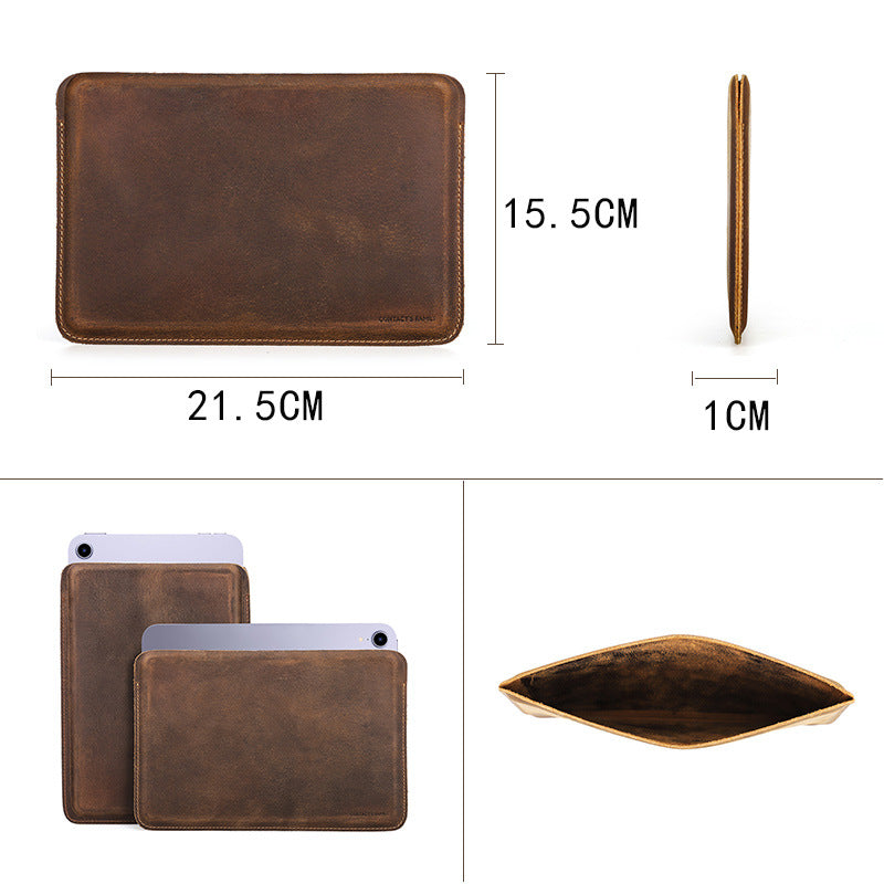 cowhide leather iPad mini sleeve