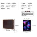 vintage leather tablet sleeve