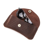 Crazy Horse Leather Glasses Case