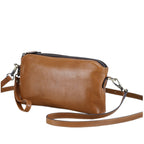 Women's Genuine Leather Crossbody Wallet Bag RFID Wristlet Purse