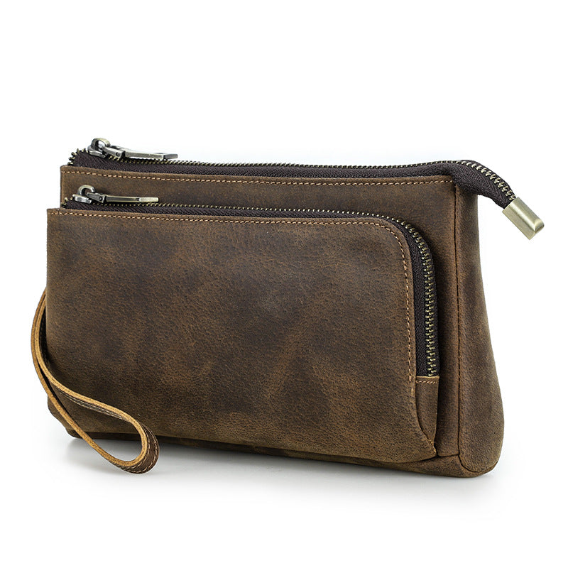 leather phone and cable organizer