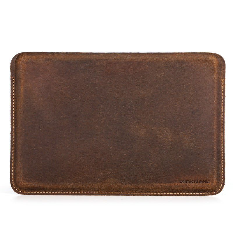 Leather tablet sleeve compatible with iPad mini generations 1 through 6