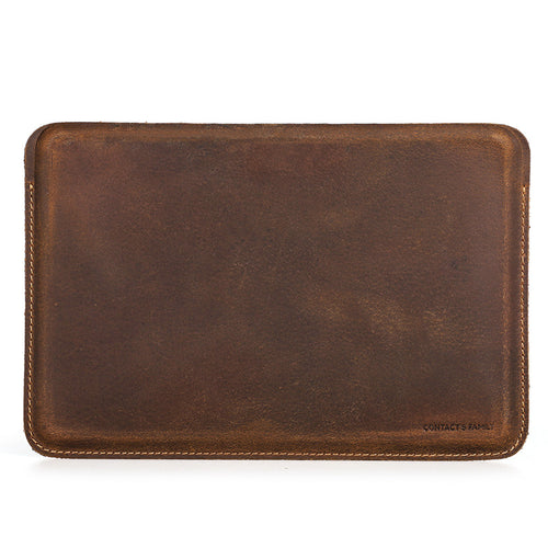 Leather tablet sleeve compatible with iPad mini generations 1 through 6