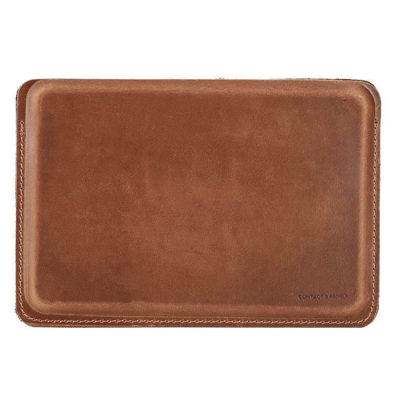 brown leather iPad mini sleeve