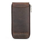 Crazy Horse cowhide leather grain and natural texture
