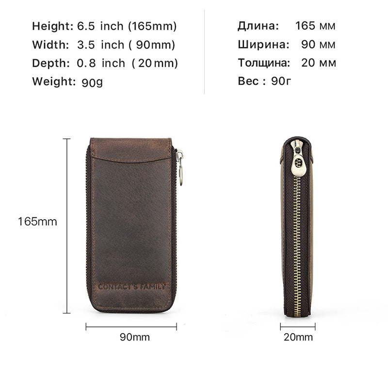 single leather watch case